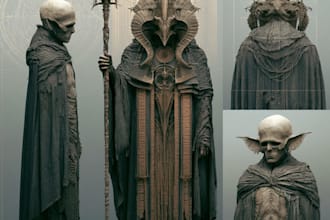 design fantasy horror and fantasy horror character