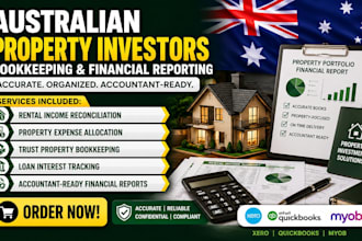 do bookkeeping and financial reporting for australian property investors owners