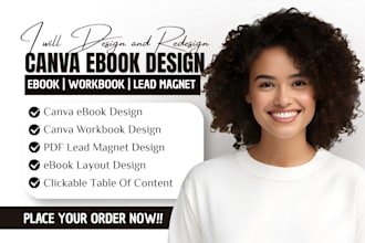 canva ebook design redesign canva workbook design PDF design KDP book formatting