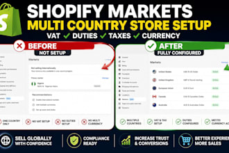setup shopify markets multi country store vat duties and taxes shopify currency
