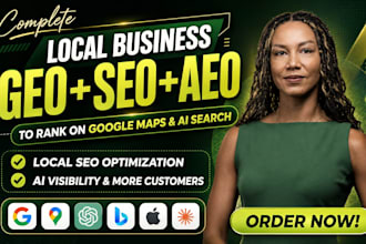 do GEO SEO aeo for local businesses to rank on googlemaps and ai search results