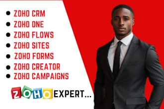 setup zoho CRM zoho one zoho books workflow automation and integration