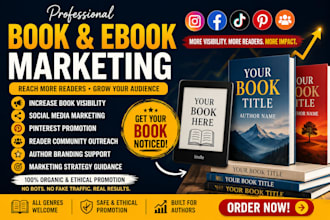 promote your book with professional book and ebook marketing on social media