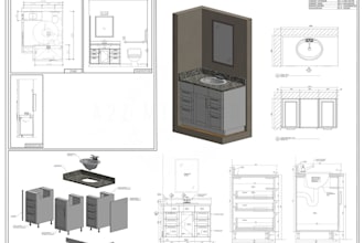 create custom kitchen cabinet shop drawings for fabrication and cnc