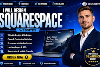 design redesign edit clone or customize squarespace website