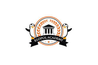 design online piano academy logo with a penguin