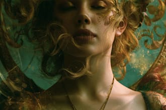 create a dreamy surreal or fantasy music album cover