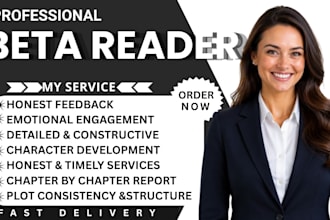 beta read your novel and provide detailed reader feedback