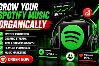 chart your spotify music to top 100 spotify chart with organic promotion