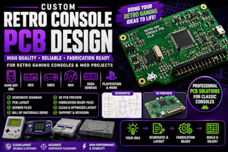 design custom retro gaming console mod pcbs