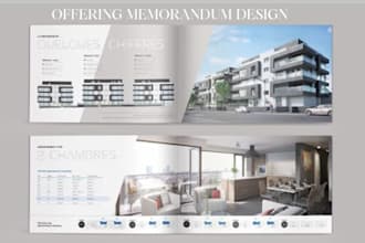 design offering memorandum, property brochure, investment booklet