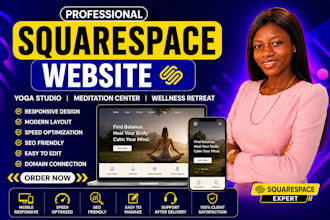 build squarespace yoga studio website meditation and wellness retreat website
