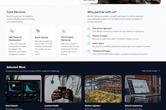 design a professional website for your brand