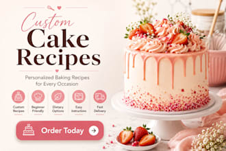 create a custom cake recipe with easy baking instructions