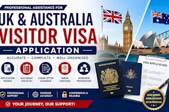 prepare your UK and australia tourist visa application