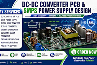 dc dc converter pcb and smps power supply design with emi optimization