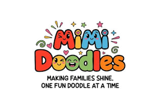 design unique mimi doodles logo