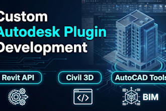 develop custom revit and civil 3d plugins, and autocad tools