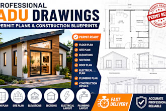 design adu drawings, permit plans and construction blueprints