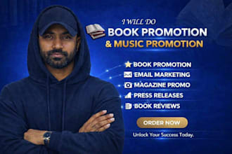 do professional music and author promotion
