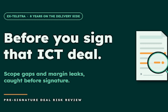 audit your ict deal for scope gaps and margin leaks before you sign