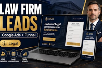 generate law firm leads with google ads and consultation funnel