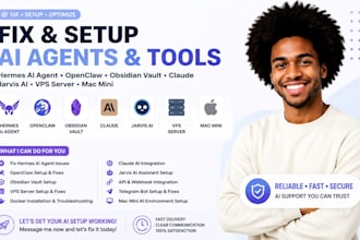 fix hermes ai agent openclaw obsidian vault claude jarvis ai vps server mac mini