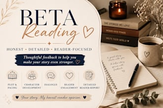 beta read your fiction manuscript