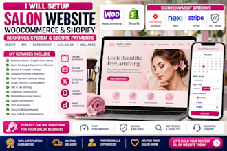 setup salon woocommerce shopify bookings system payment satispay nexi vat stripe