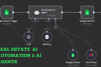 build n8n business workflow ai automation agent for real estate lead capture