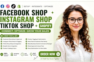 facebook shop setup meta pixel tiktok dropshipping instagram shop meta fb shop