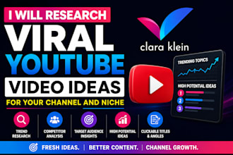 research viral youtube video ideas for your channel and niche