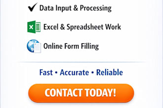be your reliable data entry operator