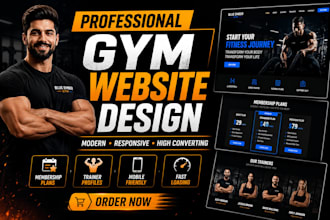 design a modern gym and fitness website using lovable ai