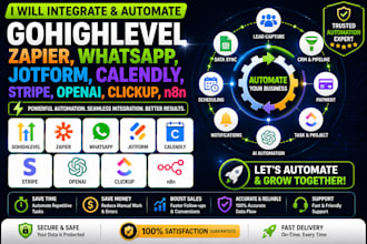 integrate gohighlevel zapier whatsapp jotform manychat stripe open ai clickup
