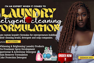 cosmetic formulation, laundry formulation, detergent toiletry, cleaning products
