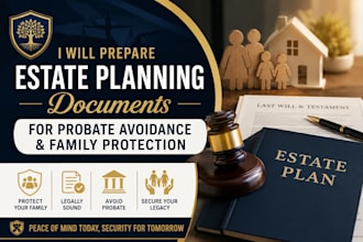 prepare estate planning documents for probate avoidance and family protection