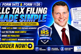 prepare llc tax filing, business tax, USA tax return