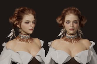 realistic 3d character custom 3d metahuman xgen hair 3d clothing 3d rigging ue5