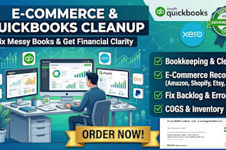 do  bookkeeping, cleanup, and e commerce accounting