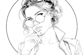 pin up girl and pin up girl illustration