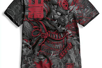 make stunning japanese style tattoo t shirt design
