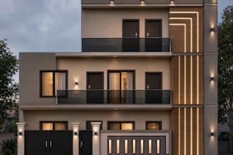 design modern house front elevation