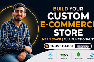 build a custom mern stack ecommerce web application