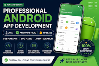 develop a custom android app using java and android studio