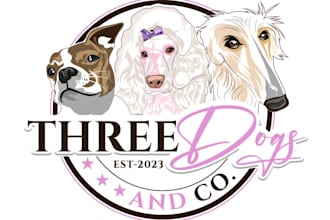 design a professional dog grooming logo for your pet business