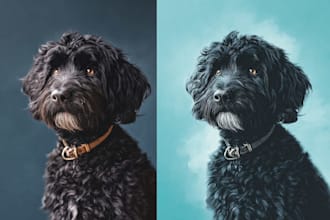 make a unique disney pet portrait