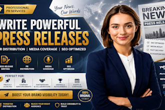 write press release PR distribution submit press release media coverage SEO