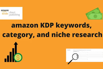 do KDP niche and keyword research for profitable amazon books