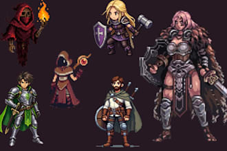 do pixel art animation pixel sprite sheet 8 direction sprite game animation